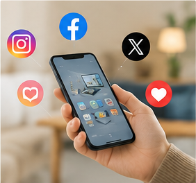 InstagramやFacebookなどSNS広告のイメージ